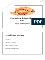 Aula 09 - Metabolismo de Carboidratos (Parte 1)