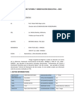 Informe de Tutoria