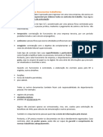 Organização Dos Documentos Trabalhistas