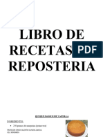 Libro Reposteria