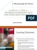 Module 2 Unit 2 - Pharmacotherapeutics For Endocrine Disorders - Student (Autosaved)