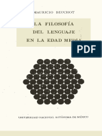 BEAUCHOT La Filosofia Del Lenguaje en La Edad Media (1981)