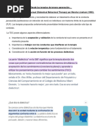 Terapia Conductual Dialéctica