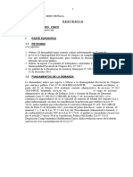 Sent Enci A Resolución Nro. Cinco: Juzgado Civil - Sede Chupaca