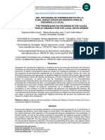 Evaluación Del Programa de Prerrequisitos en La Producción Del Queso Gouda en Sibanicú para El Desarrollo Local