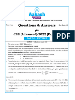 Qs&Ans JEE - (Advanced) - 2022 Paper-1 PCM