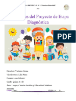 ACTIVIDADES - PROYECTO DE ETAPA DE DIAGNOSTICO 5to - 2024