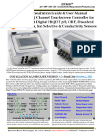 ASTI Six Channel Touchscreen Controller For HiQDT Smart Digital RS-485 MODBUS RTU Sensors Installation Guide User Manual