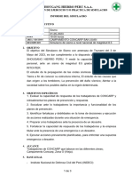 Informe de Siulacro de Sismo Concarp