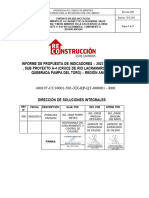 Informe de Propuesta de Indicadores - Calidad