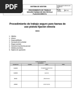 Procedimiento para Faenas Uso de Pistola Hilti Rev. 02