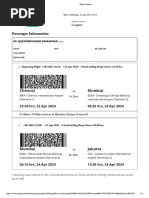 Flight Itinerary