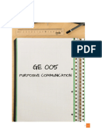 Module 11 GE 005 Purposive Communication