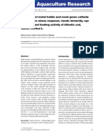 Aquaculture Research - 2011 - Cowan - The Effect of Metal Halide and Novel Green Cathode Lights On The Stress Response