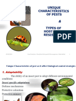 Unique Characteristics of Pests