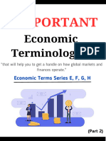 Economic Terminologies