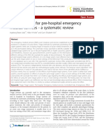 Triage Systems For Pre-Hospital Emergency Medical Services - A Systematic Review