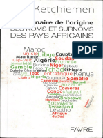 Dictionnaire de Lorigine Des Noms Et Surnoms Des Pays Africains (Arol Ketchiemen) (Z-Library)