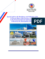 Remittance and Utilization of The 15 Percent Share of The Province of Aklan On The Environmental and Admission Fees Collected by The Municipality of Malay SAO Report No. 2021 005