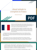 Cultural Attitude To Corruption in France