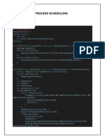 Process Scheduling