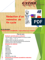 Rédaction Du Mémoire de Fin de Cycle