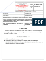 POP 14 LIMPEZA DE PISOS SEM ISOLAMENTO E PRECAUÇÃO PADRÃO (Administrativos, Corredores e Escadas)