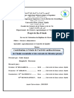 L'effet Antibactérien de L'huile Essentielle Et Des Éxtraits de de Mentha Spicata L