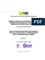 Guia de Especificaciones de Sistemas Fotovoltaicos para La e