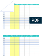 Plantilla Excel Horario Semanal Personal