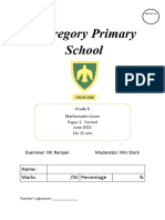 Grade 6 MATHS JUNE EXAM PAPER 2 Formal