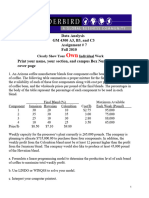 Assignment 7 Data Analysis Fall 2010