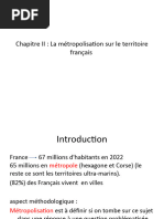 La Métropolisation en France