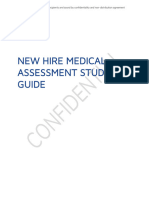 New Hire Medical Assessment Study Guide