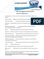 MGT601 SMEManagement Glossary Bywww - Virtualians.pk