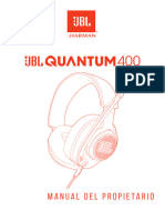 JBL - Quantum 400 - Owner's Manual - ES