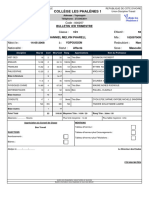 BULLETIN SCOLAIRE DE LA 1D1 DE L'ANNEE 2023-2024 DU 1er Trimestre DE Collège Les Phalènes 1