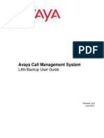 Avaya Call Management System: LAN Backup User Guide