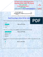 CS310 FinalTerm MCQs With Reference Solved by Arslan