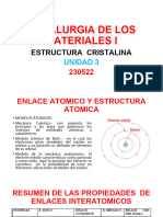 Unidad 3 Estructura Cristalina