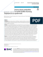 Dual-Function Antimicrobial-Antibiofilm Peptide Hybrid To Tackle Biofilm-Forming Staphylococcus Epidermidis