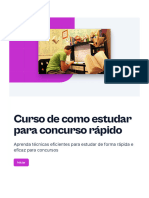 Curso de Como Estudar para Concurso Rapido