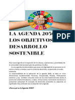 La Agenda 2030 de Los Objetivos de Desarrollo Sostenible