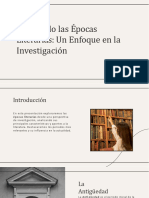 Explorando Las Epocas Literarias Un Enfoque en La Investigacion