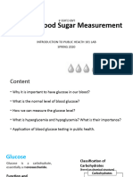 Lecture 4 - Blood Sugar