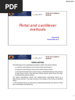 Portal and Cantilever Methods