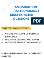 Pre Exam Marathon (Business Economics) Most Expected Questions