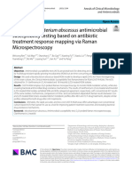 Rapid Mycobacterium Abscessus Antimicrobial Susceptibility Testing Based On Antibiotic Treatment Response Mapping Via Raman Microspectros