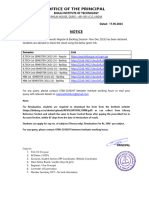 Declaration of First Year Result Reg Backlog ND-23