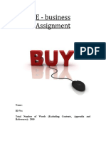 E Business - Assignment